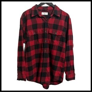 ARITZIA TNA Buffalo Plaid Flannel Button Down Shirt